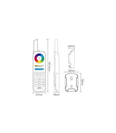 MiBoxer 8-zone 433MHz remote controller FUT086 | Future House Store