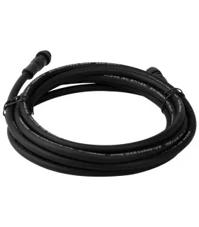 MiBoxer 3m M12 5Pin extension cable: A coiled 3-metre M12 5Pin extension cable with robust connectors for DMX512 systems.