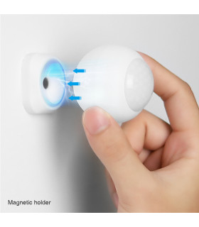 motion sensor with magnetic holder