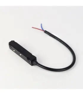 MiBoxer Magnetic Lamp Power Input Module with a connected power cable, featuring a sleek black design and compact size