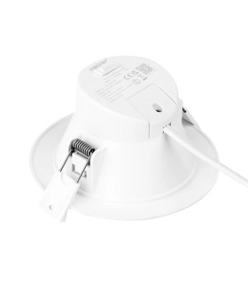 Back view of the MiBoxer 6W LED downlight featuring wiring and mounting clips for easy installation.