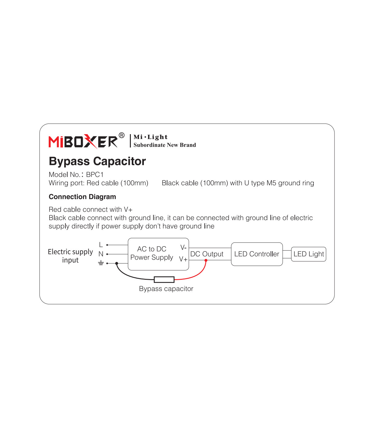 Bypass Capacitor for Complete LED Light Turn Off Future House Store