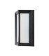 A contemporary MiBoxer 12W RGB+CCT LED square wall light featuring a sleek black frame and a diffused white light panel.