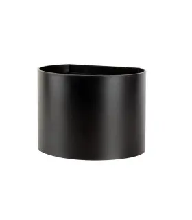 Standalone black cylinder LED outdoor wall light, showcasing its sleek and minimal design.