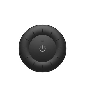 Top view of the MiBoxer Rotating Wheel Remote (K3S) in black, featuring a central power button