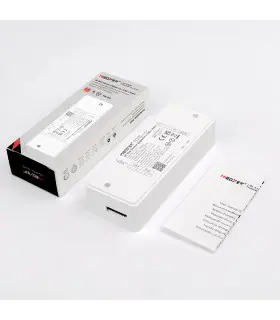 MiBoxer 500W AC Triac Dimmer with Zigbee 3.0, shown alongside its packaging and user manual.