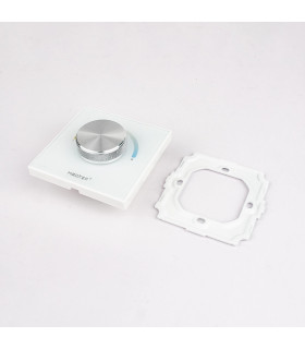 MiBoxer P0 2-in-1 Panel Controller in white with separate mounting bracket.