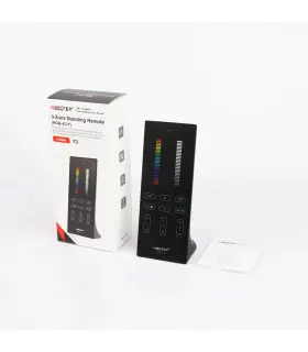 MiBoxer Y3 3-Zone Standing Remote (RGB+CCT) with packaging and instruction manual displayed.