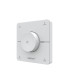 MiBoxer 4 Zone Rotating Remote K0S in white, angled side view showing rotating control knob