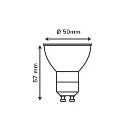 LEDOM GU10 spotlight bulb 5W SMD 450lm - 2