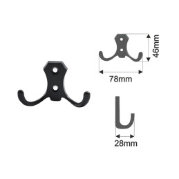 Black Matte Furniture Hook W-01L | Design Light | Future House Store