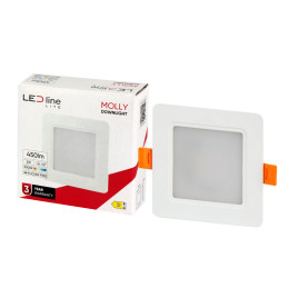 LED Line® LITE Molly Downlight 5W 3000K 450lm Square | Future House Store