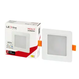 LED Line® LITE Molly Downlight 5W 3000K 450lm Square - 1