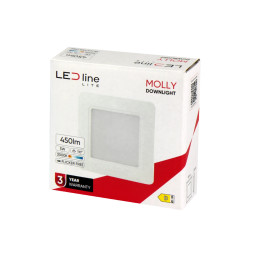 LED Line® LITE Molly Downlight 5W 3000K 450lm Square | Future House Store