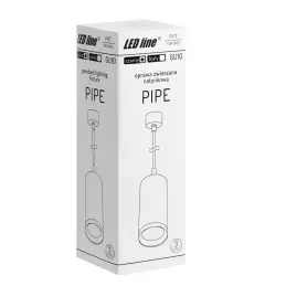 LED Line® Hanging GU10 Fixture Black Pipe - 5