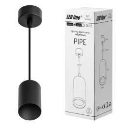 LED Line® Hanging GU10 Fixture Black Pipe | Future House Store