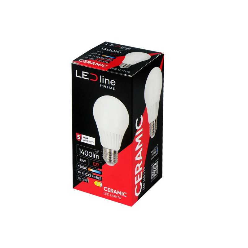 LED Line® PRIME E27 LED Bulb 10W 6500K 1400lm A60 | Future House Store