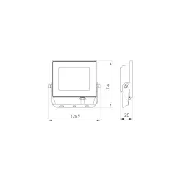 LED Line® LITE Lumino Floodlight 20W 4000K 2000lm - 3