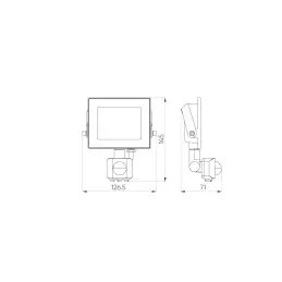 LED Line® LITE Lumino Floodlight 10W 4000K 1000lm with Motion Sensor - 3