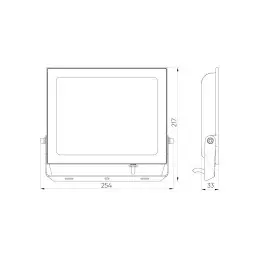 LED Line® LITE Lumino Floodlight 100W 4000K 10000lm - 3