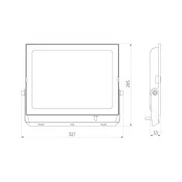 LED Line® LITE Lumino Floodlight 150W 4000K 15000lm - 3