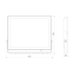 LED Line® LITE Lumino Floodlight 200W 4000K 20000lm - 3