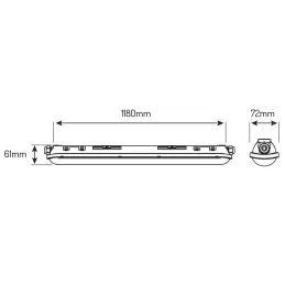 LED Line® PRIME Linker 40W 4000K 150lm/W IP65 Black - 4