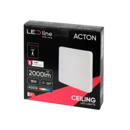 LED Line® PRIME Acton Ceiling Light 18W 4000K 2000lm IP54 with Motion Sensor - 2