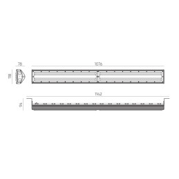 LED Line® LITE Streakbay Highbay 200W 4000K 20000lm - 4