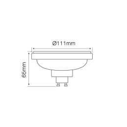 LED Line® ES111 Bulb 12W 4000K 1080lm 230V AC 45° Beam | Future House Store