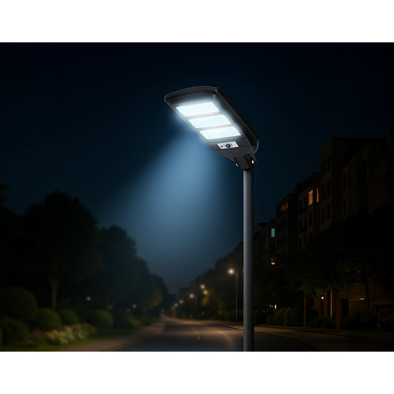 SunStreet 150W Solar LED Street Lamp 6500K 1300lm IP54 | Future House Store SunStreet 150W Solar LED Street Lamp 6500K 1300lm IP54 | Future House Store