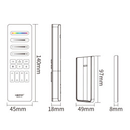 MiBoxer C9 SPI Remote 2.4GHz for LED Lighting Control | Future House Store