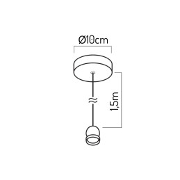 LED Line® Pendant Lamp 1×E27 – 1.5 m Cable | Future House Store