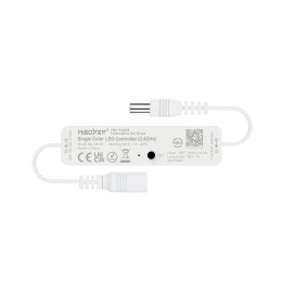 MiBoxer Mini Single Colour LED Controller (MLR1) with connectors, designed for single-colour LED strips