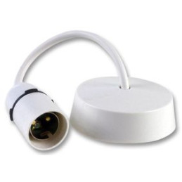 6" T2 Pendant Short Skirt Lampholder (PL09243) - White | %shop-name%