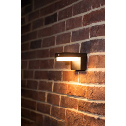 Suntis Solar Wall Light 3000K 220lm IP54 Black | Future House Store