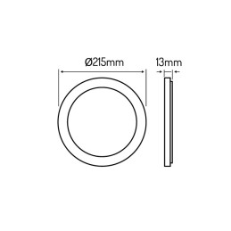 LED line® round dimmable EasyFix AURA 18W | Future House Store