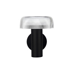 Suntis Solar Wall Light 3000K 170lm Round Black – Weatherproof, USB-C Rechargeable