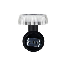 Suntis Solar Wall Light 3000K 170lm Round Black – Weatherproof, USB-C Rechargeable