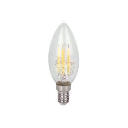 LED line LITE E14 Filament Candle 5W C35 (2700K & 4000K) 600lm Dimmable | Glass | 3-Year Warranty