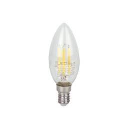 LED line LITE E14 Filament Candle 5W C35 (2700K & 4000K) 600lm Dimmable | Glass | 3-Year Warranty