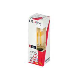 LED line LITE E14 Filament Candle 5W C35 (2700K & 4000K) 600lm Dimmable | Glass | 3-Year Warranty