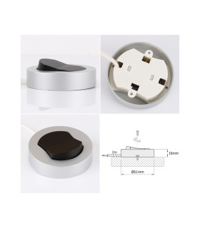 DESIGN LIGHT surface furniture switch WM230 - 