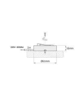 DESIGN LIGHT surface furniture switch WM230 - 