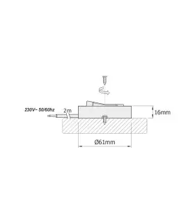 DESIGN LIGHT surface furniture switch WM230 - 