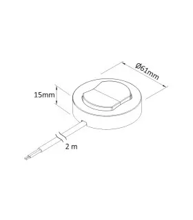 DESIGN LIGHT surface furniture switch WM230 - 