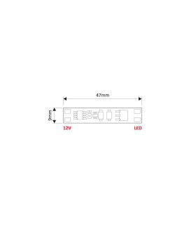 DESIGN LIGHT LED touch switch controller XC60 - size