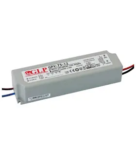 GLP waterproof constant  voltage  power supply 72W 12V 6A IP67