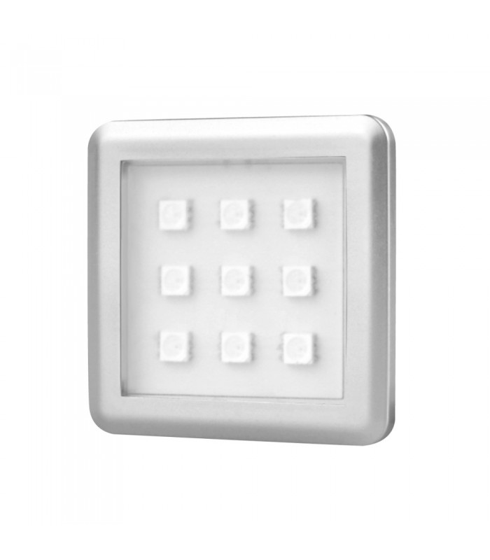 DESIGN LIGHT under cabinet LED light SQUARE 2W RGB aluminium - 