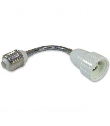 LED line® E27-GU10 lamp socket converter flexible extender. Extension (adapter) E27 to GU10 allows you to move and direc